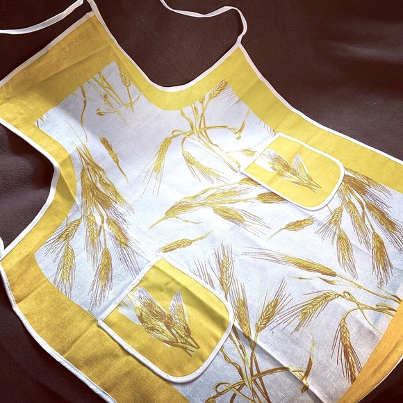 Vintage wheat apron - Picture 2 of 3